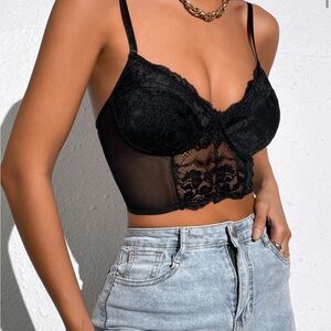 (FREE with bundle) SHEIN Black Lace Bralette